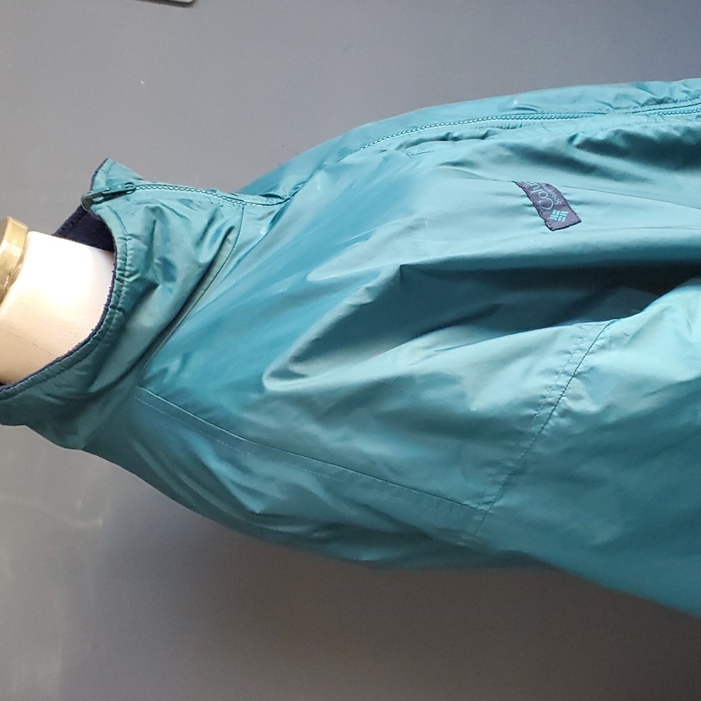 Columbia unisex Green full zip rain jacket size XL oversize - Picture 6 of 14